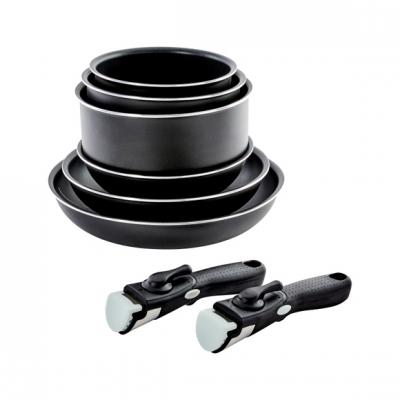 MENASTYL Set de 8 pi&egrave;ces po&ecirc;les et casseroles pour induction en aluminium