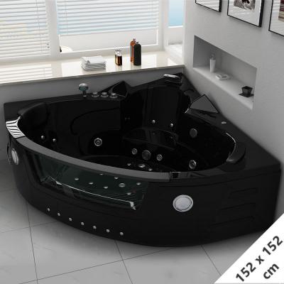 Baignoire baln&eacute;o Manhattan Black 38 jets - Noir