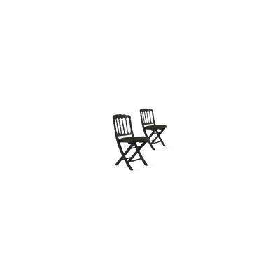 MOB EVENT PRO Chaises pliantes noires en bois Napol&eacute;on iii - Noir