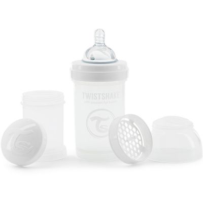 TWISTSHAKE Biberon anti-colique  Blanc 180ml 