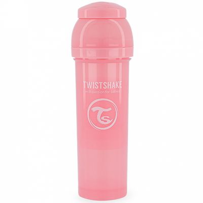 TWISTSHAKE  Biberon anti-coliques rose pastel 330 ml