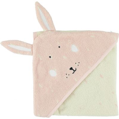 TRIXIE Cape de bain rose lapin en coton bio b&eacute;b&eacute; - TU