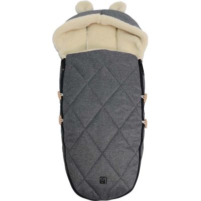 KAISER Chanceli&egrave;re capuche souris en laine gris anthracite (6-36 mois)