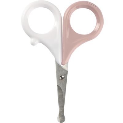 BEABA Ciseaux B&eacute;b&eacute; &Agrave; Bouts Ronds Old Pink - 