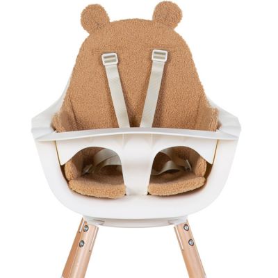 CHILDHOME  Coussin d'assise pour chaise haute b&eacute;b&eacute; Evolu Teddy beige