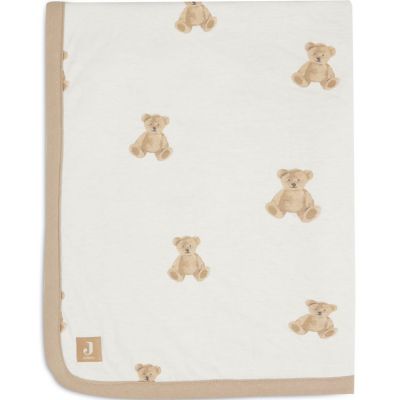 JOLLEIN  - Couverture de b&eacute;b&eacute;, 75 x 100 cm, Teddy bear, multicolore