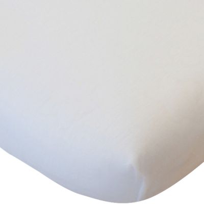 KADOLIS Drap housse en coton bio blanc (60 x 120 cm)