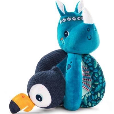 LILLIPUTIENS Marius le rhinoceros hochet a poignees