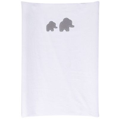  Housse matelas &agrave; langer blanc Tembo 50x70 