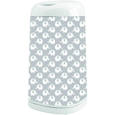 ANGELCARE Housse pour poubelle &agrave; couches Dress Up El&eacute;phant Gris 