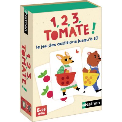 NATHAN  - 1, 2, 3, tomate! - Jeu de cartes &eacute;ducatif