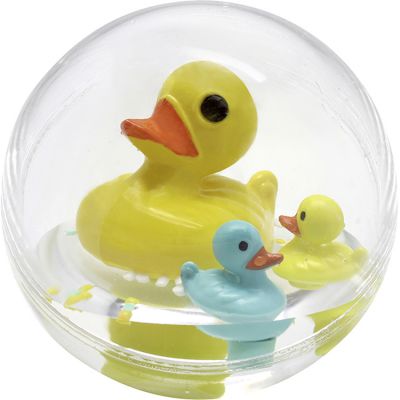BASS ET BASS Bulle d'eau famille canard 11 cm - fabriqu&eacute; en europe - jouet de bain