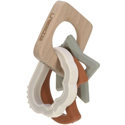 LASSIG L&Auml;SSIG Anneau de dentition wood/silicone Little Universe