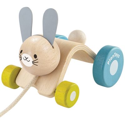 PLAN TOYS Jouet &agrave; Tirer - Lapin Sautillant