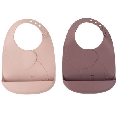 DONE BY DEER  - Peekaboo Bavoirs, Elphee, rose (set de 2)