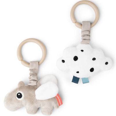 DONE BY DEER  Hanging Activity Toy 2 Pieces Happy Clouds Sand Dor&eacute;