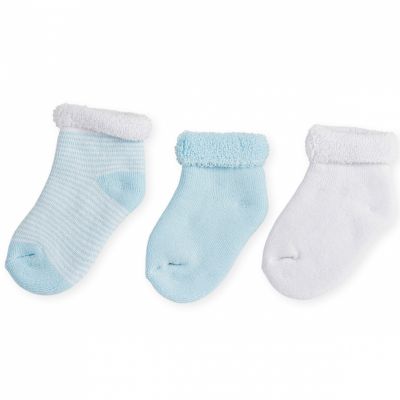 TROIS KILOS SEPT Chaussettes maille bouclette b&eacute;b&eacute;  (x3)