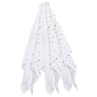TROIS KILOS SEPT  Lot De 6 Langes - 70x70cm - Etoiles
