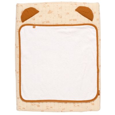 SAUTHON Matelas &agrave; langer en double gaze de coton et sa serviette