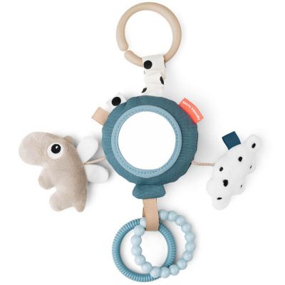 DONE BY DEER  To Go Activity Mirror Happy Clouds Argent&eacute;