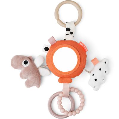 DONE BY DEER  To Go Activity Mirror Happy Clouds Orange