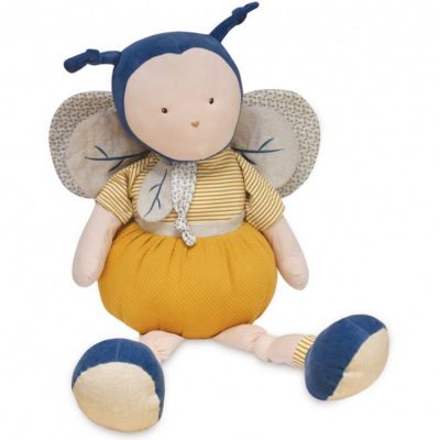 DOUDOU ET COMPAGNIE Peluche g&eacute;ante Pollen l'abeille bio (90 cm) 