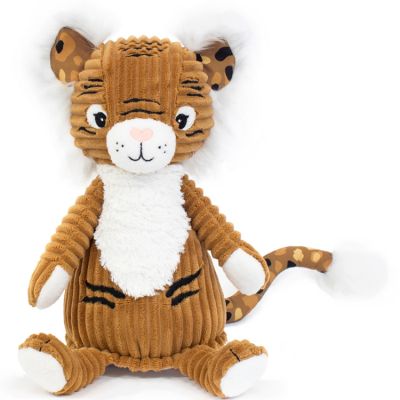 LES DEGLINGOS  tigre en peluche junior 22 cm en peluche marron