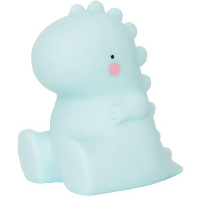 A LITTLE LOVELY COMPANY  veilleuse T-Rex junior 12,5 cm PVC bleu