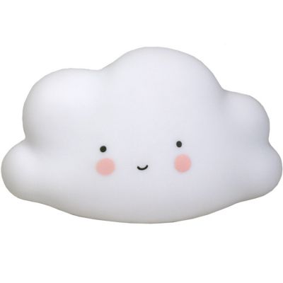 A LITTLE LOVELY COMPANY  veilleuse Cloud junior 16,5 cm PVC blanc