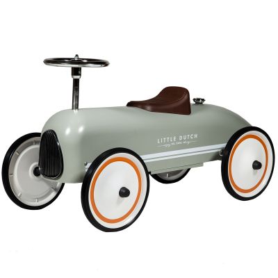 LITTLE DUTCH Porteur voiture retro roller Olive