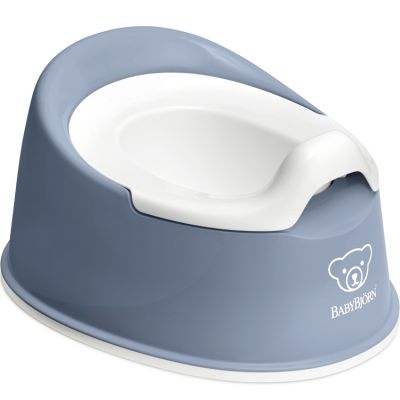 BABYBJORN  - pot smart, bleu profond/blanc
