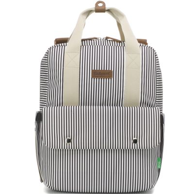 BABYMEL  Sac &agrave; langer dos Georgi ECO Convertible Backpack Navy Stripes