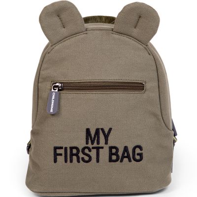 CHILDHOME Sac &Agrave; Dos Enfant My First Bag Canvas Kaki - 