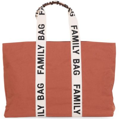 CHILDHOME  Sac &agrave; langer Family Bag Signatur Canvas terracotta