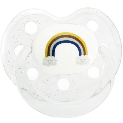 LE BIBERON FRANCAIS Sucette b&eacute;b&eacute; physiologique Rainbow Arc-en-ciel (6 mois et +)