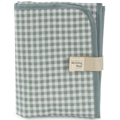  Walking Mum Matelas &agrave; langer I Love Vichy vert 4x18 cm