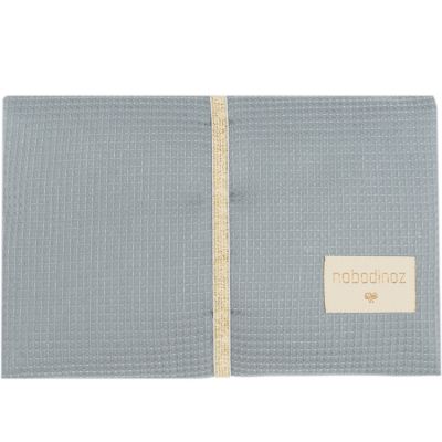 NOBODINOZ  - Mozart Matelas &agrave; langer, 50 x 68 cm, stone blue