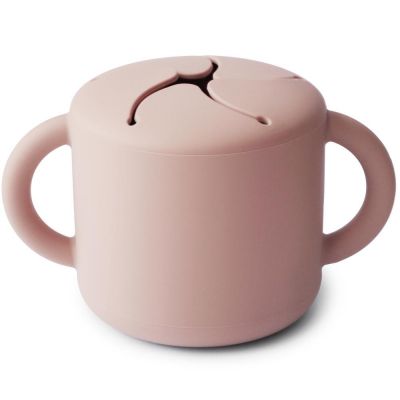 MUSHIE  Tasse Snack Silicone Blush 12 Mois 1ut
