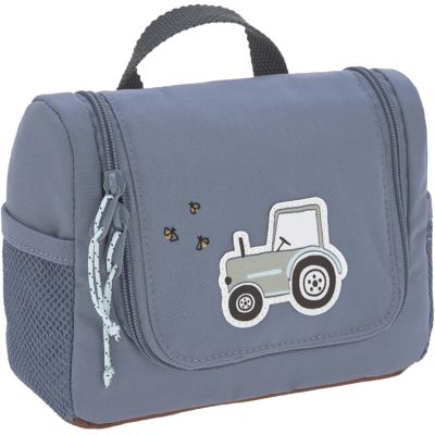 LASSIG L&Auml;SSIG Adventure Sac de toilette Kids, 20 cm, Tracteur, Bleu