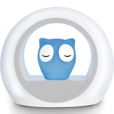 ZAZU  Veilleuse hibou LOU capteur sonore bleu