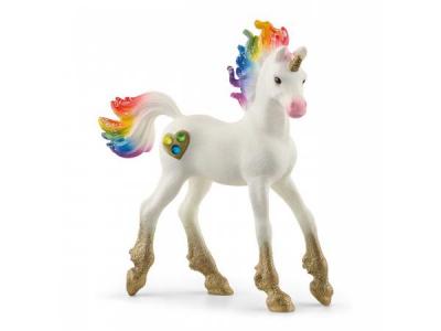 SCHLEICH  70727 Licorne Arc-en-Ciel, Poulain (bayala) Multicolore