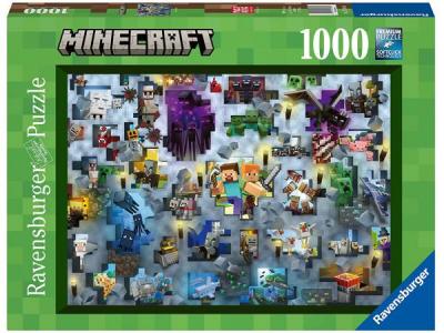 RAVENSBURGER Puzzle 1000 pi&egrave;ces  Minecraft Challenge Puzzle 