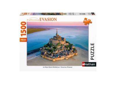 RAVENSBURGER Puzzle 1500 pi&egrave;ces Nathan Le Mont Saint Michel 