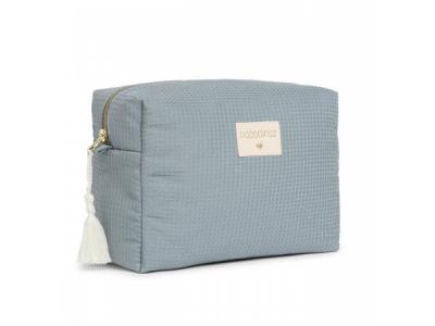 NOBODINOZ Trousse de toilette nid d'abeille Diva Stone Blue