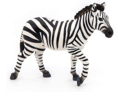 PAPO - Z&egrave;bre m&acirc;le LA Vie Sauvage Figurine, 50249, Multicolore