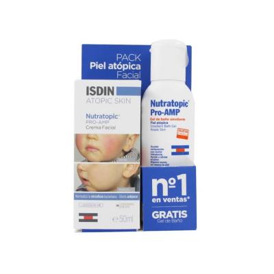 ISDIN  Nutratopic Pro Amp Cr&egrave;me Visage 50 ml + Nutratopic Lotion