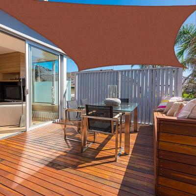 COTE STORE Voile d'ombrage 3 x 3 m carr&eacute; 280g/m&sup2; - Haute densit&eacute; r&eacute;sistante au vent - Tissu micro-a&eacute;r&eacute; - Terracotta 