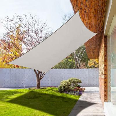 COTE STORE Voile d'ombrage 4 x 3 m imperm&eacute;able 220g/m&sup2; Haute densit&eacute; - Tissu d&eacute;perlant - Taupe cendr&eacute;