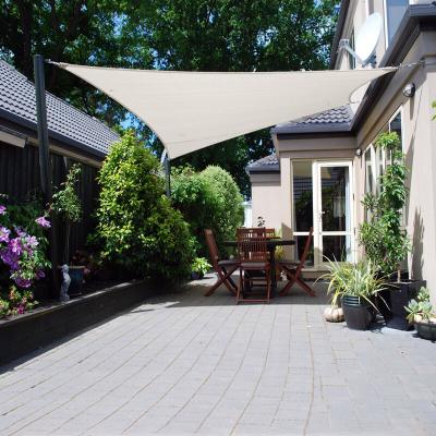 COTE STORE Voile d'ombrage 5 x 5 m imperm&eacute;able 220g/m&sup2; Haute densit&eacute; - Tissu d&eacute;perlant - Beige cr&egrave;me