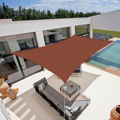 COTE STORE Voile d'ombrage 4 x 3 m rectangulaire 280g/m&sup2; - Haute densit&eacute; r&eacute;sistante au vent - Tissu micro-a&eacute;r&eacute; - Terracotta